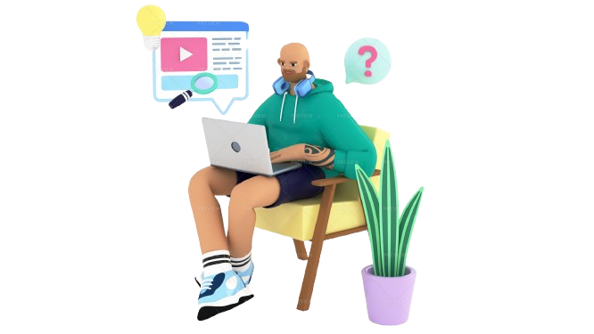 3D students illustration